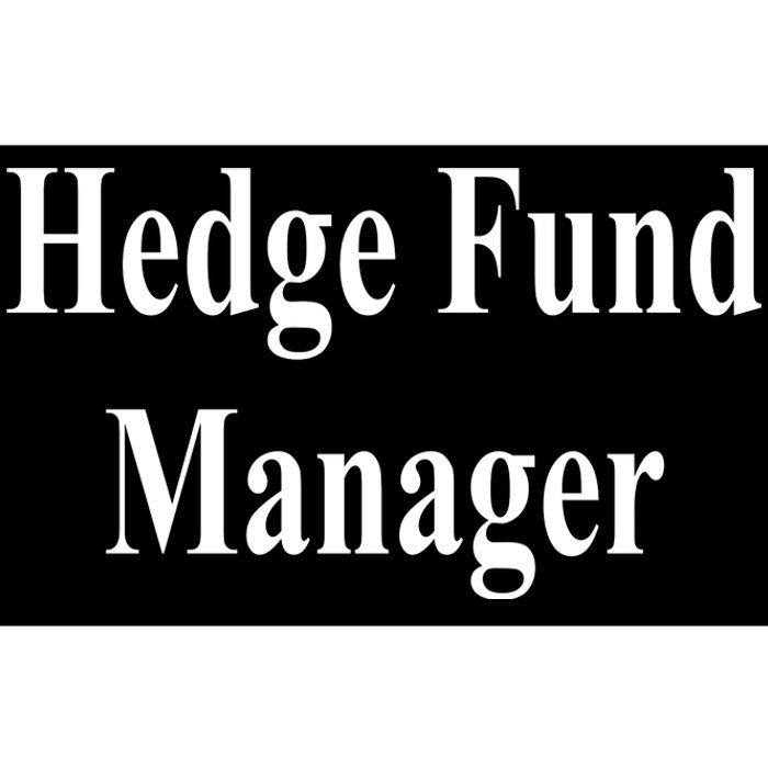 Hedge Fund Manager Bumper Sticker