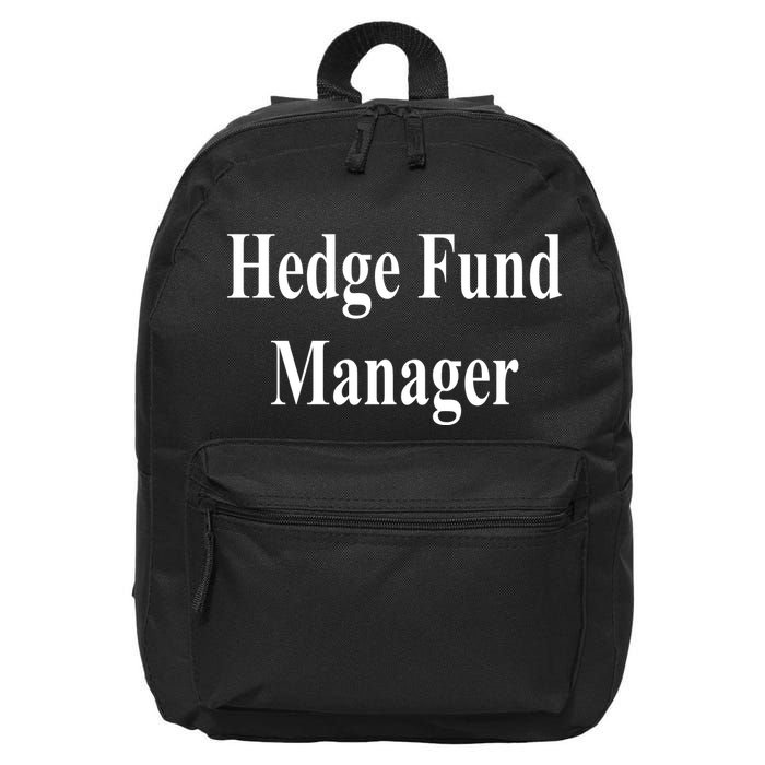 Hedge Fund Manager 16 in Basic Backpack