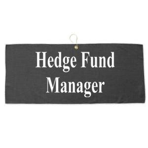 Hedge Fund Manager Large Microfiber Waffle Golf Towel