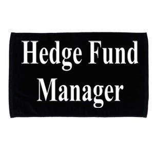 Hedge Fund Manager Microfiber Hand Towel