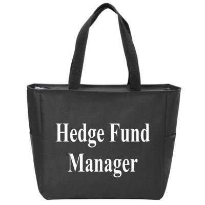 Hedge Fund Manager Zip Tote Bag