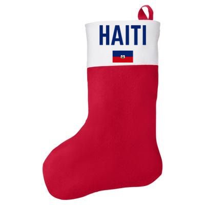 HAITI Flag Men Women Kids HAITI Felt Holiday Christmas Stocking