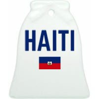 HAITI Flag Men Women Kids HAITI Ceramic Bell Ornament