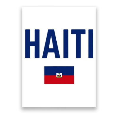 HAITI Flag Men Women Kids HAITI Poster