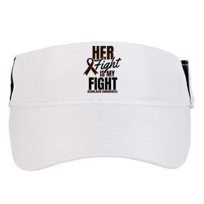 Her Fight My Design Achalasia Awareness Gift Adult Drive Performance Visor