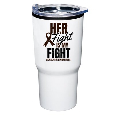 Her Fight My Design Achalasia Awareness Gift Tumbler