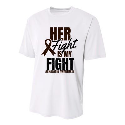 Her Fight My Design Achalasia Awareness Gift Youth Performance Sprint T-Shirt
