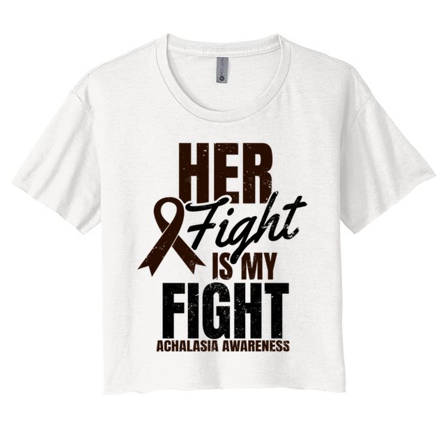 Her Fight My Design Achalasia Awareness Gift Crop Top