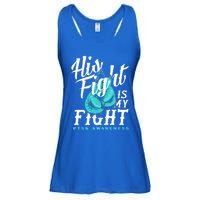 His Fight My Fight Ptsd Awareness Great Gift Ladies Essential Flowy Tank