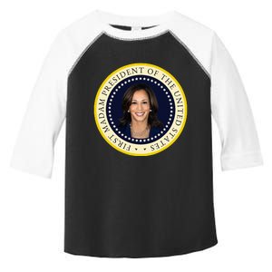 Harris First Madam President Seal Brat Prosecutor Cat Ladies Toddler Fine Jersey T-Shirt