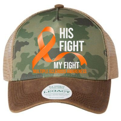 His Fight My Fight Multiple Sclerosis MS Warrior Legacy Tie Dye Trucker Hat