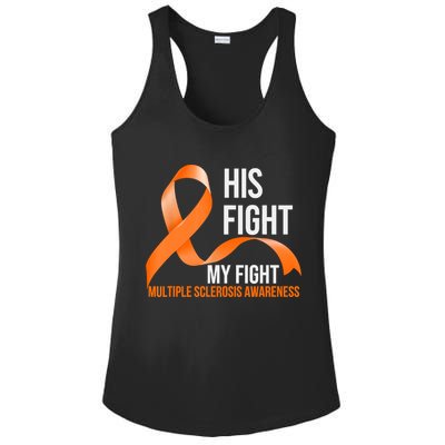 His Fight My Fight Multiple Sclerosis MS Warrior Ladies PosiCharge Competitor Racerback Tank