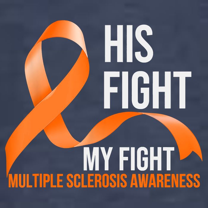 His Fight My Fight Multiple Sclerosis MS Warrior T-Shirt