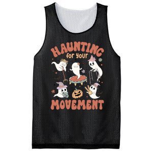 Haunting For Movement Halloween Physical Therapist Mesh Reversible Basketball Jersey Tank