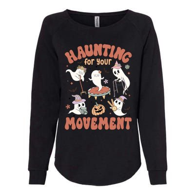 Haunting For Movement Halloween Physical Therapist Womens California Wash Sweatshirt