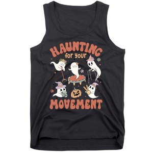 Haunting For Movement Halloween Physical Therapist Tank Top