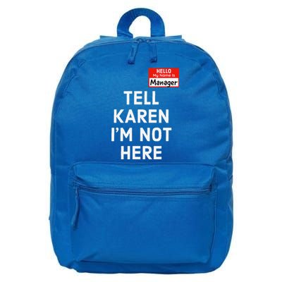 Halloween Funny Manager Last Minute Costume Karen Couples 16 in Basic Backpack