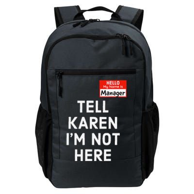 Halloween Funny Manager Last Minute Costume Karen Couples Daily Commute Backpack