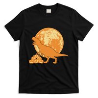 Halloween Full Moon Trex Pumpkins T-Shirt