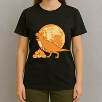 Halloween Full Moon Trex Pumpkins T-Shirt