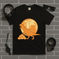 Halloween Full Moon Trex Pumpkins T-Shirt