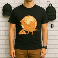 Halloween Full Moon Trex Pumpkins T-Shirt