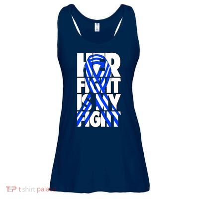Als Her Fight Is My Fight Ladies Essential Flowy Tank