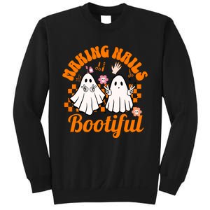 Halloween For Nail Technicians Artists Making Nails Bootiful Gift Sweatshirt