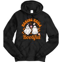 Halloween For Nail Technicians Artists Making Nails Bootiful Gift Tie Dye Hoodie