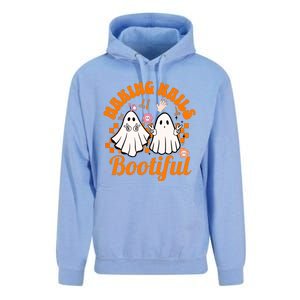 Halloween For Nail Technicians Artists Making Nails Bootiful Gift Unisex Surf Hoodie