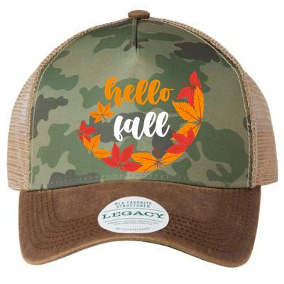 Hello Fall Nature Lover Legacy Tie Dye Trucker Hat