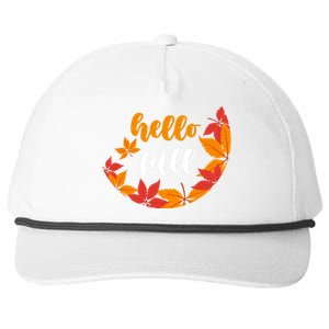 Hello Fall Nature Lover Snapback Five-Panel Rope Hat