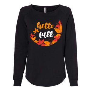 Hello Fall Nature Lover Womens California Wash Sweatshirt