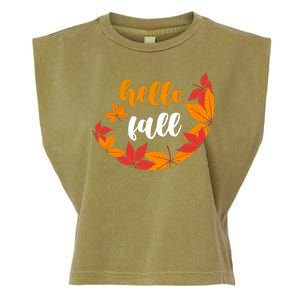 Hello Fall Nature Lover Garment-Dyed Women's Muscle Tee