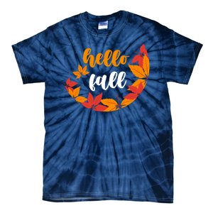 Hello Fall Nature Lover Tie-Dye T-Shirt