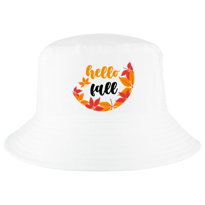 Hello Fall Nature Lover Cool Comfort Performance Bucket Hat