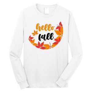 Hello Fall Nature Lover Long Sleeve Shirt