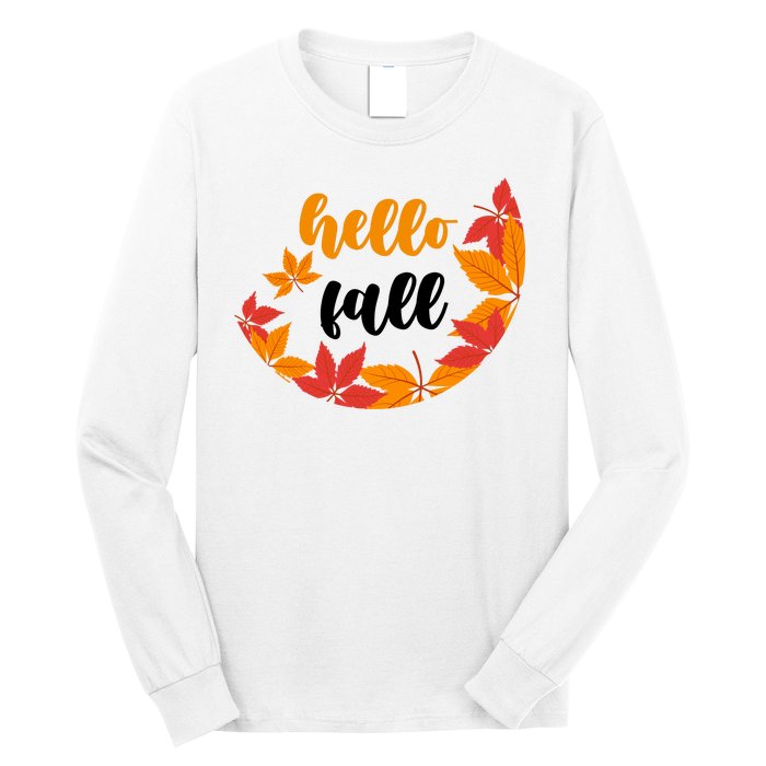 Hello Fall Nature Lover Long Sleeve Shirt