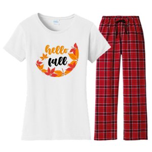 Hello Fall Nature Lover Women's Flannel Pajama Set