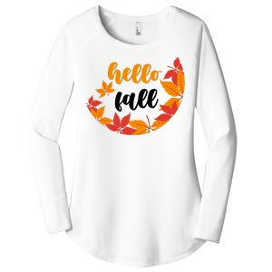 Hello Fall Nature Lover Women's Perfect Tri Tunic Long Sleeve Shirt