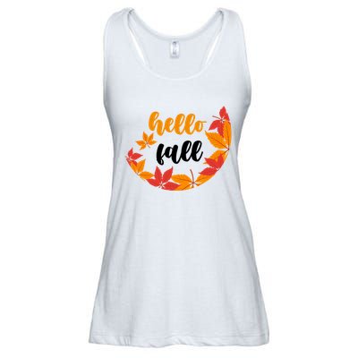 Hello Fall Nature Lover Ladies Essential Flowy Tank