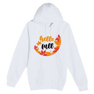 Hello Fall Nature Lover Premium Pullover Hoodie