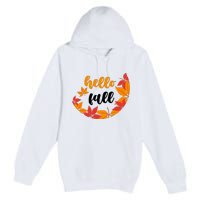 Hello Fall Nature Lover Premium Pullover Hoodie