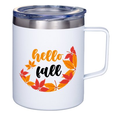 Hello Fall Nature Lover 12oz Stainless Steel Coffee Mug