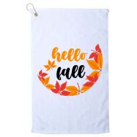 Hello Fall Nature Lover Golf Towel