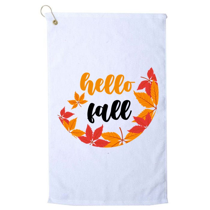 Hello Fall Nature Lover Golf Towel