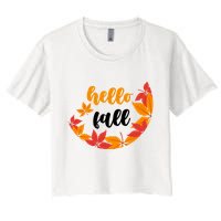Hello Fall Nature Lover Women's Crop Top Tee