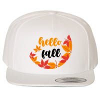 Hello Fall Nature Lover Wool Snapback Cap