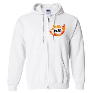 Hello Fall Nature Lover Full Zip Hoodie