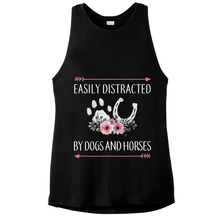 Horse For Ns Horse Lovers Ladies PosiCharge Tri-Blend Wicking Tank
